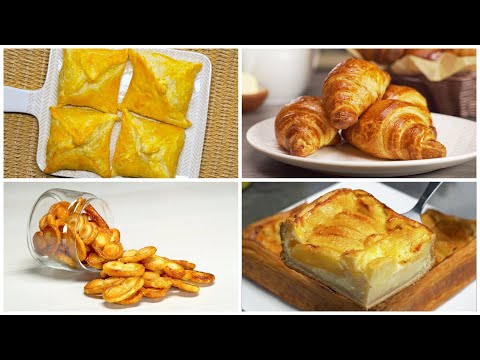 Видео: Вкусная и быстрая выпечка из слоеного теста. 4 популярных рецепта от Всегда Вкусно!
