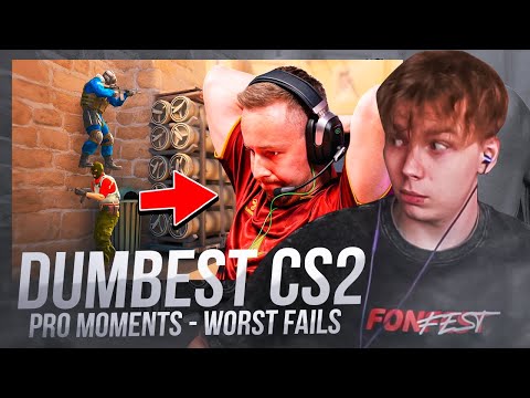Видео: СТРОГО СМОТРИТ DUMBEST CS2 Pro Moments - WORST FAILS