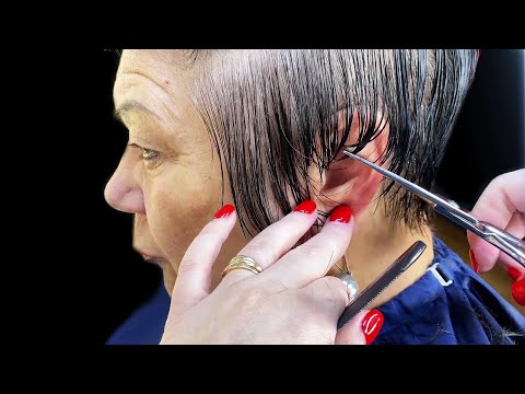 Видео: Самая модная, возрастная стрижка Пикси , молодит на -- 10 лет точно .