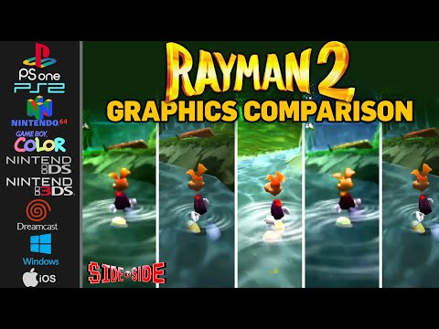 Видео: Rayman 2 | Сравнение графики | PS1 PS2 N64 GBC DS 3DS Dreamcast ПК iOS