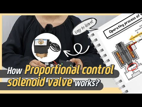 Видео: Как работает пропорциональная система управления соленоидным клапаном? (Анимация / под)