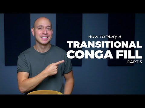 Видео: Уроки игры на конге | Как играть на конге | Как играть переходное заполнение на конге | CongaChop...