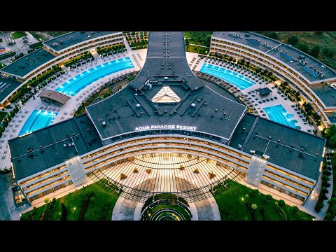 Видео: Aqua Paradise Resort 🌊 Обзор отеля и водные горки