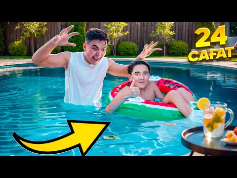 Видео: Әділетті әбден батырдым😂| 24 сағат БАССЕЙНДЕ