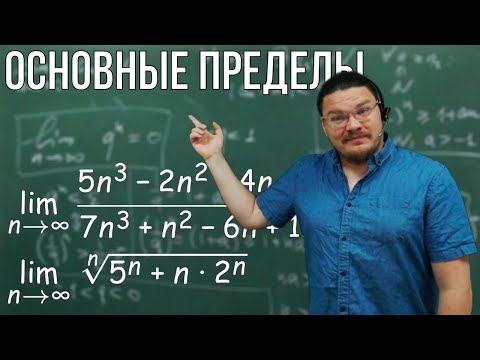 Видео: Пределы основных последовательностей | матан #009 | Борис Трушин |