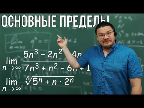 Видео: Пределы основных последовательностей | матан #009 | Борис Трушин |