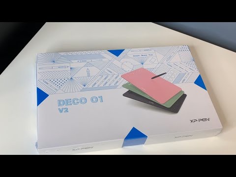 Видео: Распаковка графического планшета XP-Pen Deco 01 V2