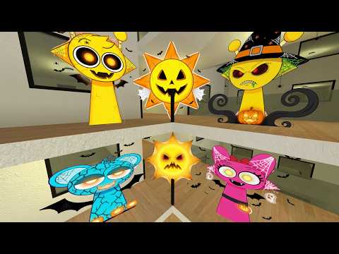Видео: Хеллоуин Спрунки Саймон и Хэллоуин Спрунки Семья Nextbot Gmod