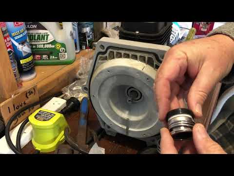 Видео: Замените механическое уплотнение в насосе для бассейна. Течь в электродвигателе спа? Установка но...