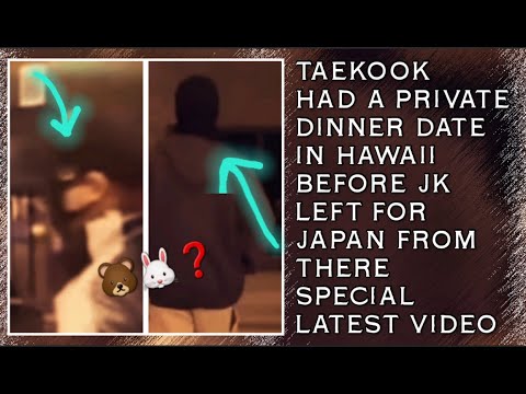 Видео: Ого😱💋У Тэкука был частный ужин на Гавайях, прежде чем Чонгук оттуда уехал в Японию (новое) #Чонгук