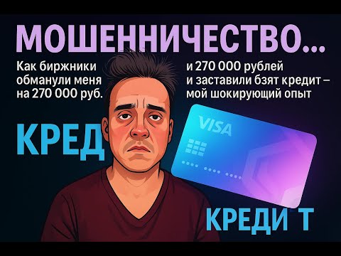Видео: Мошенники с биржи обманули меня на 270.000 рублей и заставили взять кредит — мой шокирующий опыт.