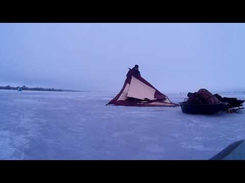 Видео: Три леща на Вилейке, зимней ночью