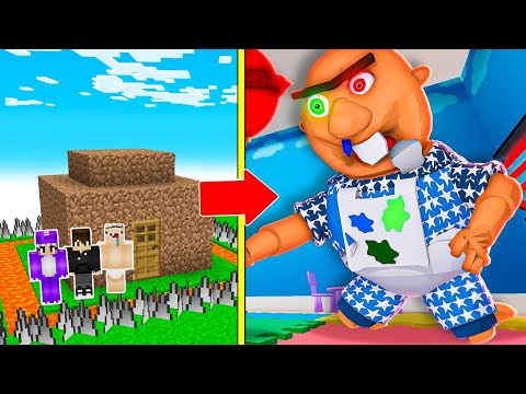 Видео: РЕБЕНОК БОББИ НАПАЛ НА ЗАЩИЩЕННЫЙ ДОМ НУБА ПРО И ДЕВУШКИ В МАЙНКРАФТ! BABY BOBBY ROBLOX MINECRAFT