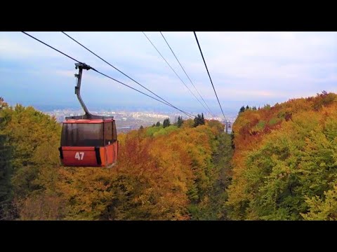 Видео: Sofia, Bulgaria - Gondola Lift Vitosha Mountain - Кабинков лифт Алеко - Симеоново София. Болгария
