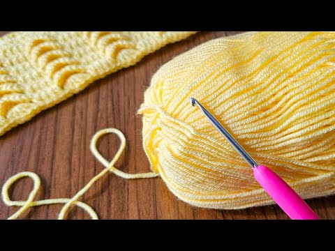 Видео: Посмотрите на эту красоту! Простой узор для вязания крючком, состоящий всего из 2 рядов: Уникальное