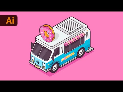 Видео: Учебное пособие по Adobe Illustrator: как создать изометрический векторный грузовик