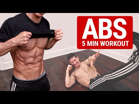 Видео: Быстрая тренировка пресса | 5 минут (СЛЕДУЙТЕ!)