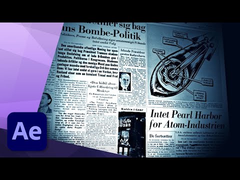 Видео: Пролёт газеты в After Effects — УЧЕБНОЕ ПОСОБИЕ