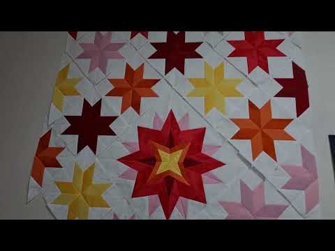 Видео: Простая, но очень эффектная звезда в лоскутной технике
