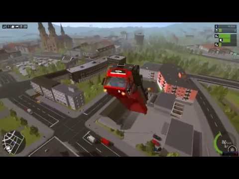 Видео: Construction Simulator 2015 - сальто :)
