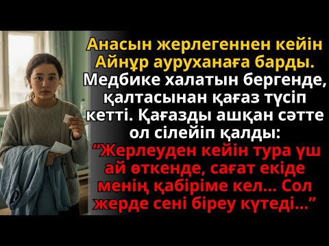 Видео: анамның халатынан хат түсті — “үш айдан соң зиратымa кел” деп жазылған | Әсерлі әңгіме