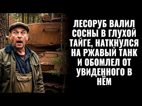 Видео: Лесоруб валил сосны в глухой тайге, наткнулся на ржавый танк и обомлел от увиденного в нём