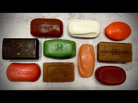 Видео: ASMR soap/ Dry soap cutting 🤎❤️🤍💚🧡/ Резка сухого мыла