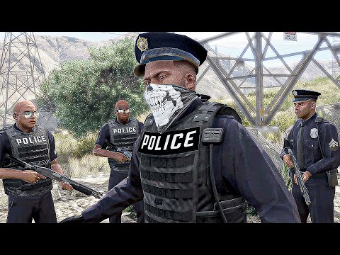Видео: GTA 5 - Полиция👮Франклин убил полицейского Майкла с помощью полиции! (Забавная концовка: полиция ...