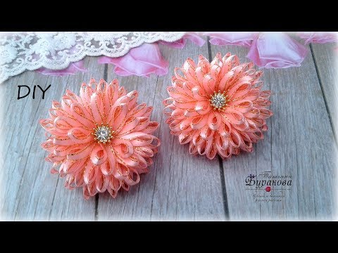 Видео: 🌺 Цветы из узкой ленты 🌺 Школьный вариант 🌺 Канзаши 🌺 DIY 🌺 Hand мade 🌺 Kanzashi 🌺