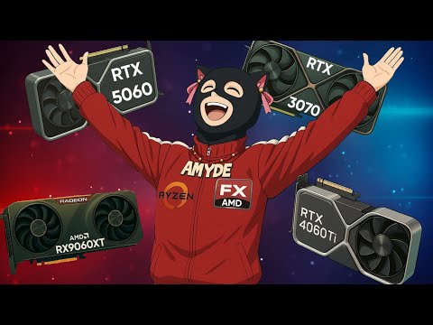 Видео: RTX 5060 vs RX 9060 XT vs RTX 4060 Ti vs RTX 3070/Какую бюджетную видеокарту для игр купить в 2025?
