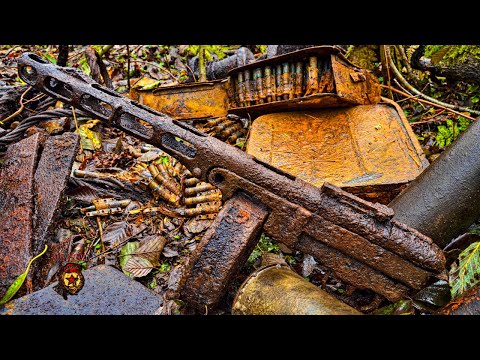 Видео: НЕВЕРОЯТНОЕ КОЛИЧЕСТВО НАХОДОК В ЛЕСУ / A LOT OF WWII RELICS IN THE OLD FOREST