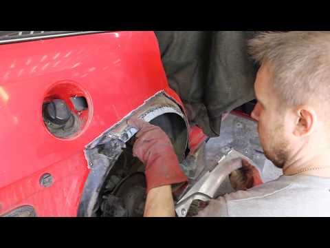 Видео: Ремонт opel vectra b 1.8 - коррозия арок и части порога , коррозия пятой двери и покраска крыла