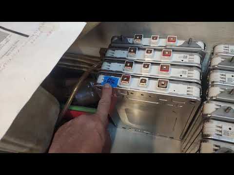 Видео: замер ёмкости элементов nissan leaf