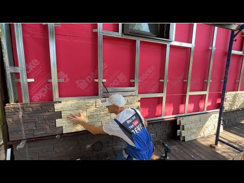 Видео: ФАСАД С УТЕПЛЕНИЕМ 250м2 /INSULATION OF THE BEAR WITH SIDING FINISH