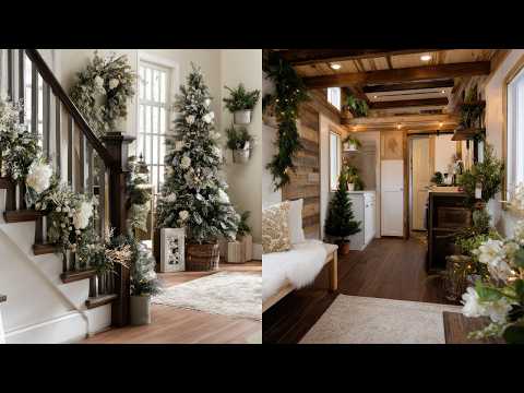 Видео: 🎄 Элегантный рождественский декор для небольших помещений | Классический и уютный праздничный сти...