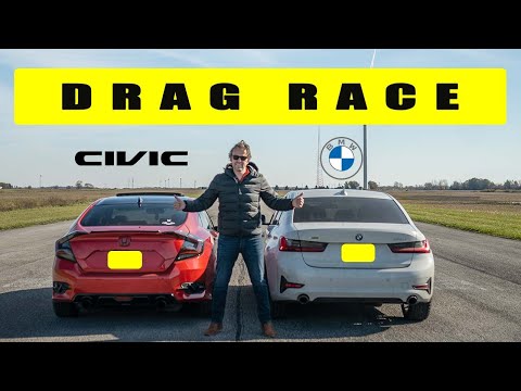 Видео: Тюнингованный Honda Civic 1.5T CVT против тюнингованного BMW 330i XDrive, кто-то получает серьёзн...