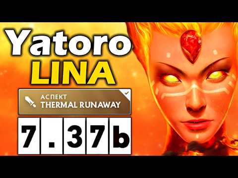 Видео: Яторо на Новой Лине, Секретная Имба Патча! - Yatoro Lina 7.37 ДОТА 2