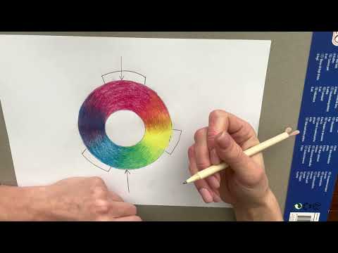 Видео: Цветовой круг карандашами