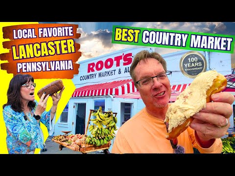 Видео: Полный тур по фермерскому рынку в Ланкастере, штат Пенсильвания – рынок Roots Country – лучший ры...
