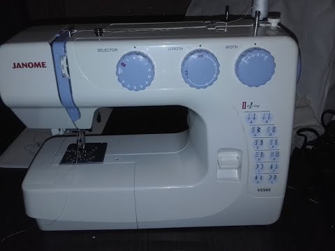 Видео: Швейная машина janome VS56S Глухой клин..... Часть №1.