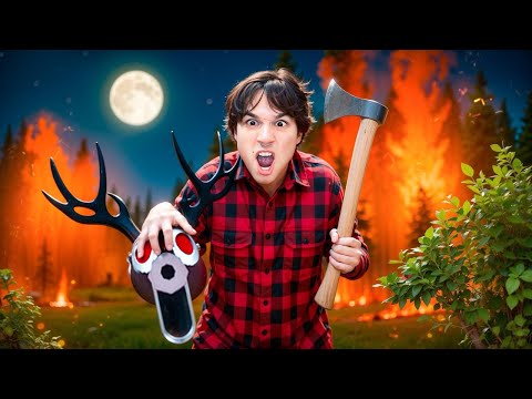 Видео: ХОЛИБАМ МЯСОЕД СЪЕЛ ОЛЕНЯ НА ОБЕД!😱 ПРОЖИЛ 500 НОЧЕЙ В ЛЕСУ РОБЛОКС!😭