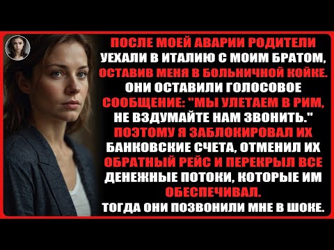 Видео: После моей аварии родители уехали в Италию с моим братом, оставив меня в больничной койке...