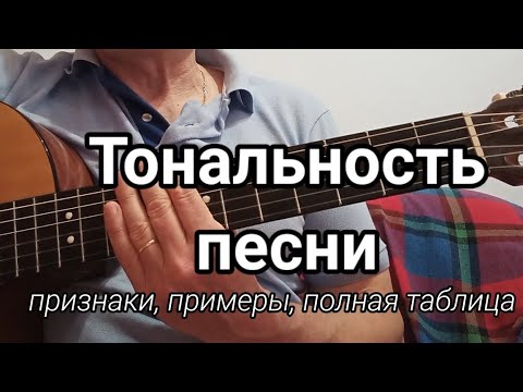 Видео: Тональность Песни.Полная таблица всех тональностей Признаки и уникальный набор аккордов