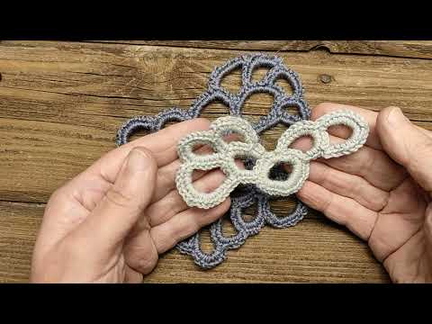 Видео: Крупная сетка крючком из СБН для вязания фриформ