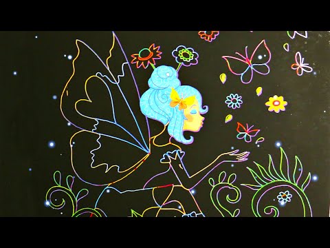 Видео: Скретч картина Лесная Фея - новинка в Раскрасках Антистресс | Скретч Арт