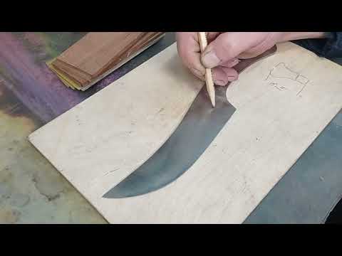 Видео: видео#16.изготовление сербского полевого ножа.