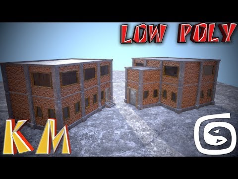Видео: Моделирование здания (Урок 3d max для начинающих) low poly