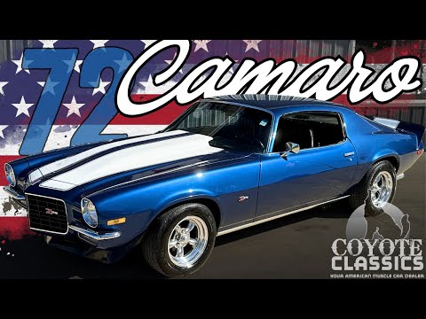Видео: Chevrolet Camaro 1972 года выпуска за 42 995 долларов продаётся в Coyote Classics