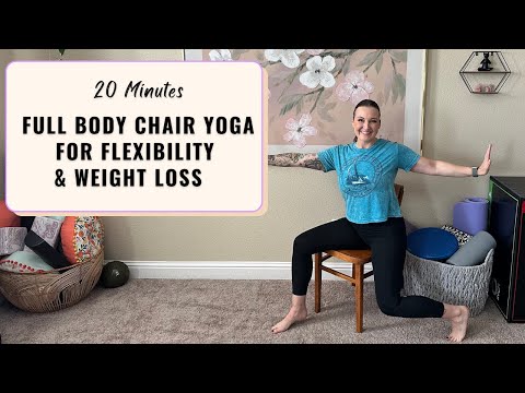 Видео: 20-минутная СИДЯЧАЯ ЙОГА ДЛЯ ПОХУДЕНИЯ: Мягкая последовательность упражнений на стуле для силы, г...