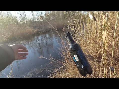 Видео: Бутылка-самоловка на щуку для ловли с берега. Рыбалка для ленивых. Беларусь 2020.